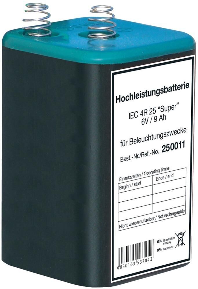 Blockbatterie 6V 9Ah Produktbild Blockbatterie 6V 9Ah