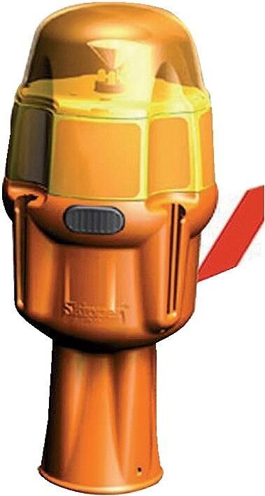Skipper Blinklichtaufsatz für Absperrsystem gelb leuchtend Produktbild Skipper Blinklichtaufsatz für Absperrsystem gelb leuchtend