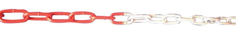 Absperrkette rot weiß Kunststoff 6 mm 25 Meter Absperrkette rot weiß Kunststoff 6 mm 25 Meter