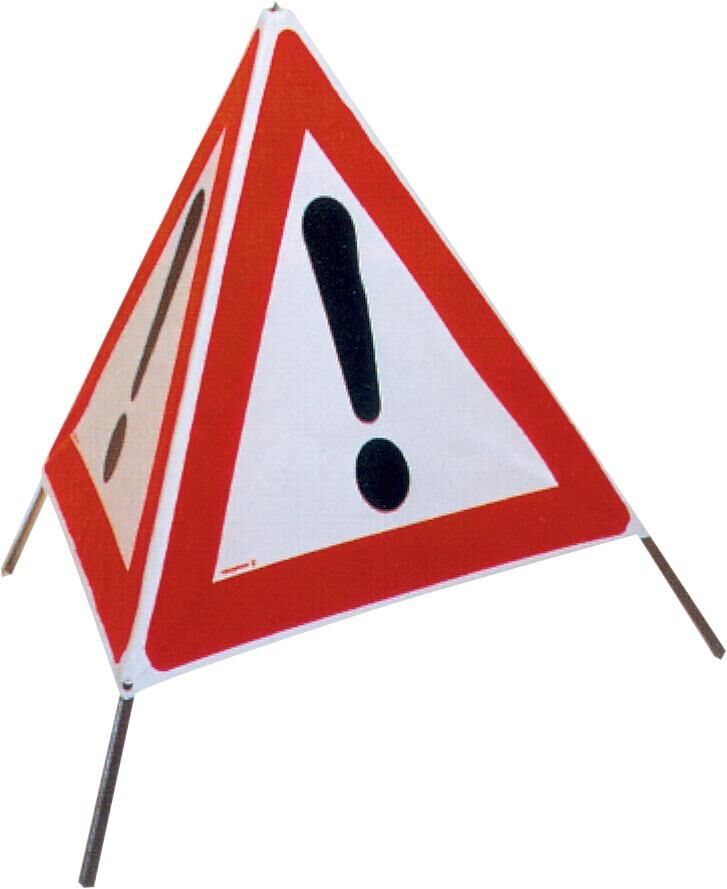 Faltsignal Typ 70N 700mm VKZ 101 Gefahrenstelle Produktbild Faltsignal Typ 70N 700mm VKZ 101 Gefahrenstelle