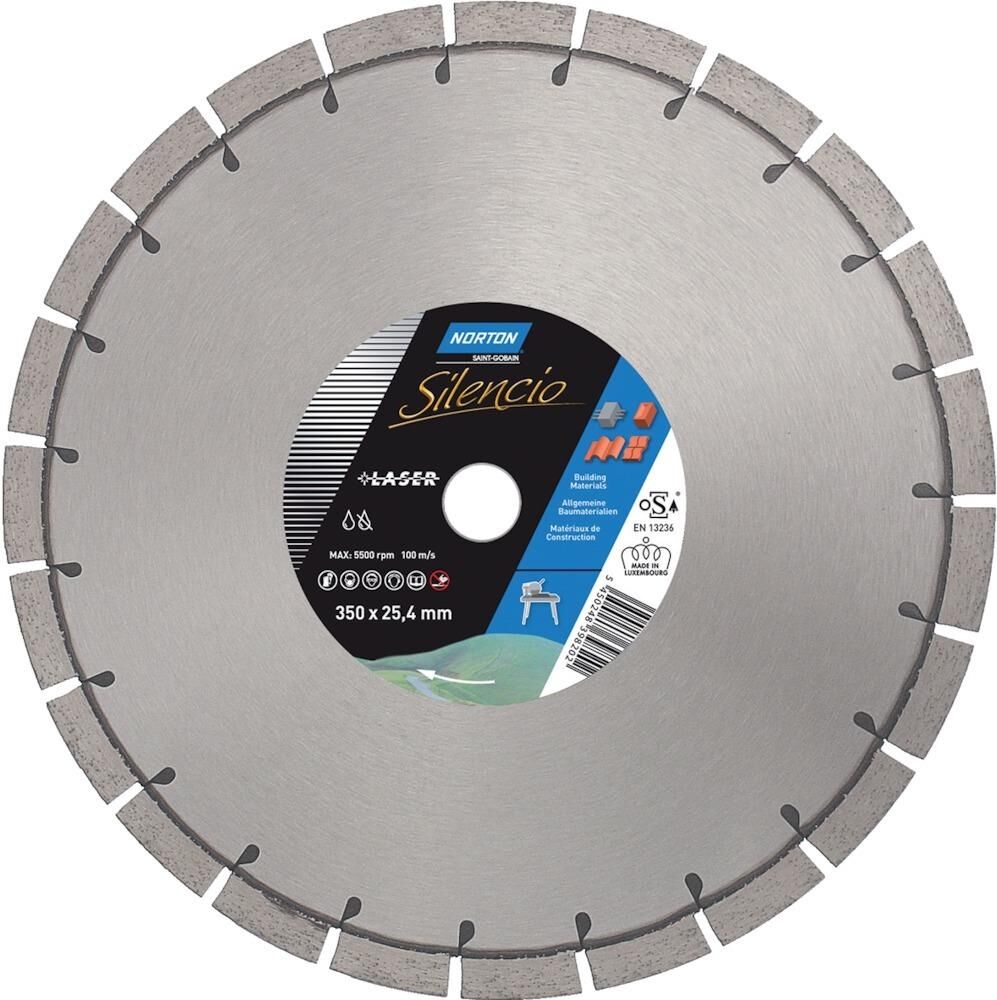 Norton Clipper Diamant Trennscheibe Extreme Universal Silencio 350 x 25,4mm Produktbild Norton Clipper Diamant Trennscheibe Extreme Universal Silencio 350 x 25,4mm