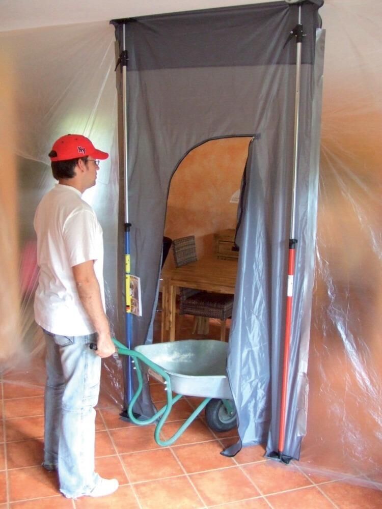 Glück Staubschutztür oder Wand 310 x 130 cm Klettverschluß Produktbild Glück Staubschutztür oder Wand 310 x 130 cm Klettverschluß