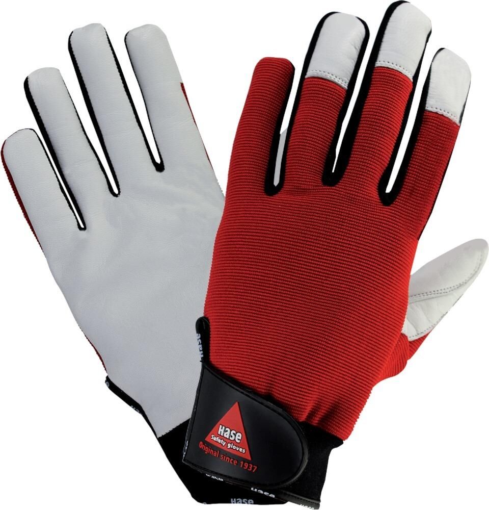 Hase Safety Gloves Handschuh PowerGrip3 Nappaleder mit Klett Gr.10 Hase Safety Gloves Handschuh PowerGrip3 Nappaleder mit Klett Gr.10