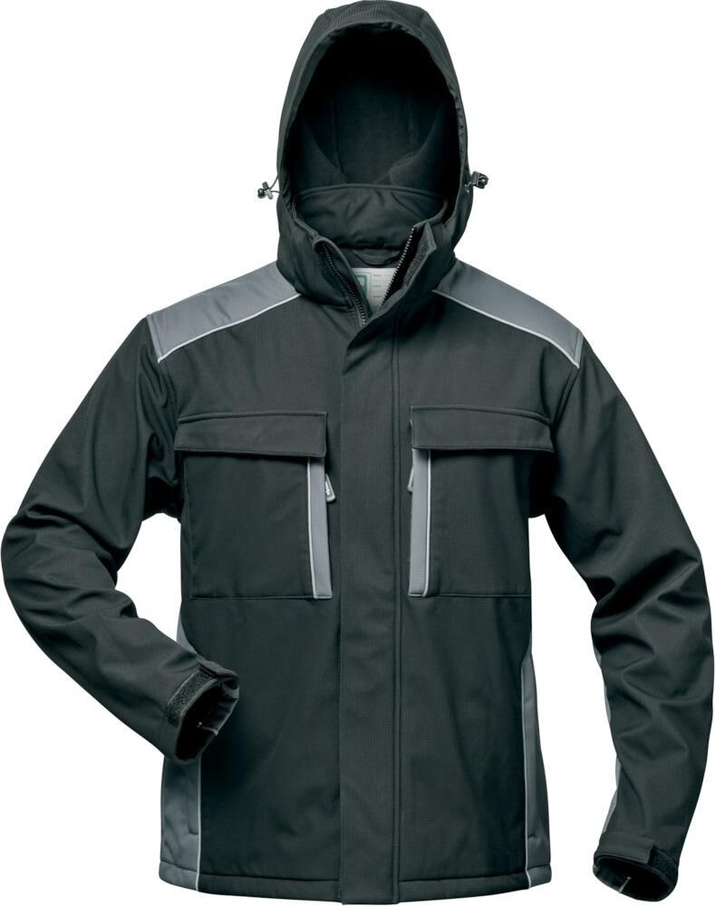 Elysee Softshelljacke Posen schwarz grau Gr. XL Produktbild Elysee Softshelljacke Posen schwarz grau Gr. XL