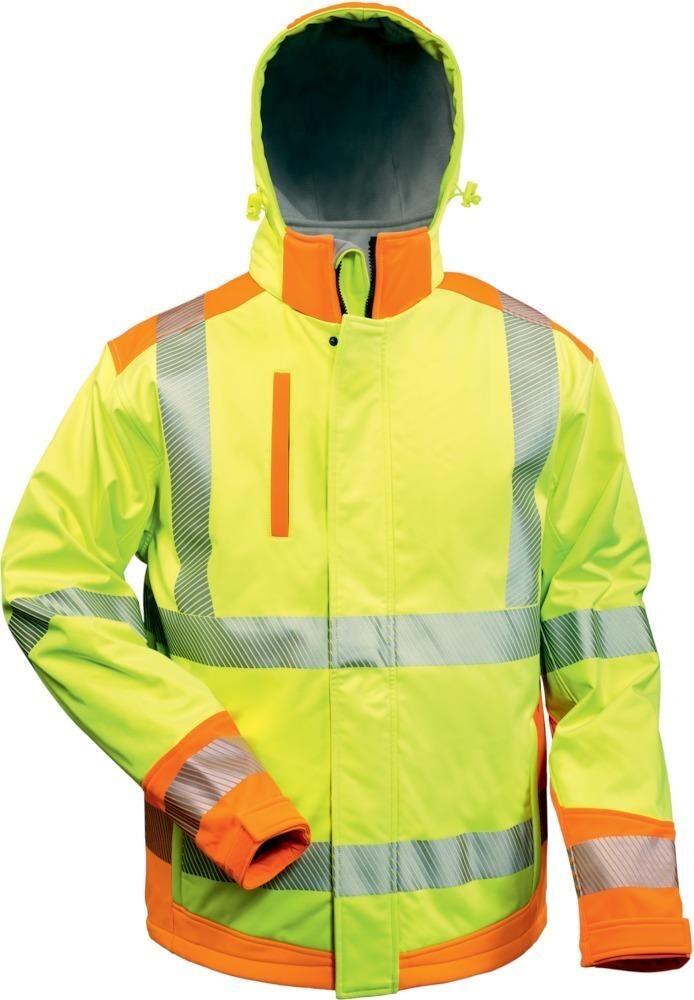Elysee Warnjacke Rickmer Softshell gelb orange Gr. XL Produktbild Elysee Warnjacke Rickmer Softshell gelb orange Gr. XL
