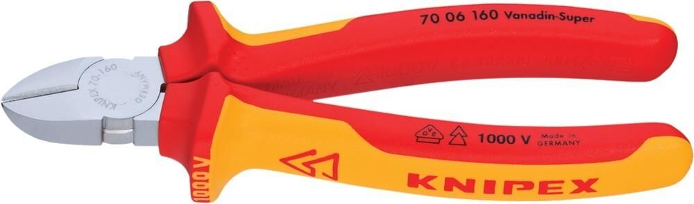 Knipex Seitenschneider VDE 160mm Nr.7006 SB Produktbild Knipex Seitenschneider VDE 160mm Nr.7006 SB