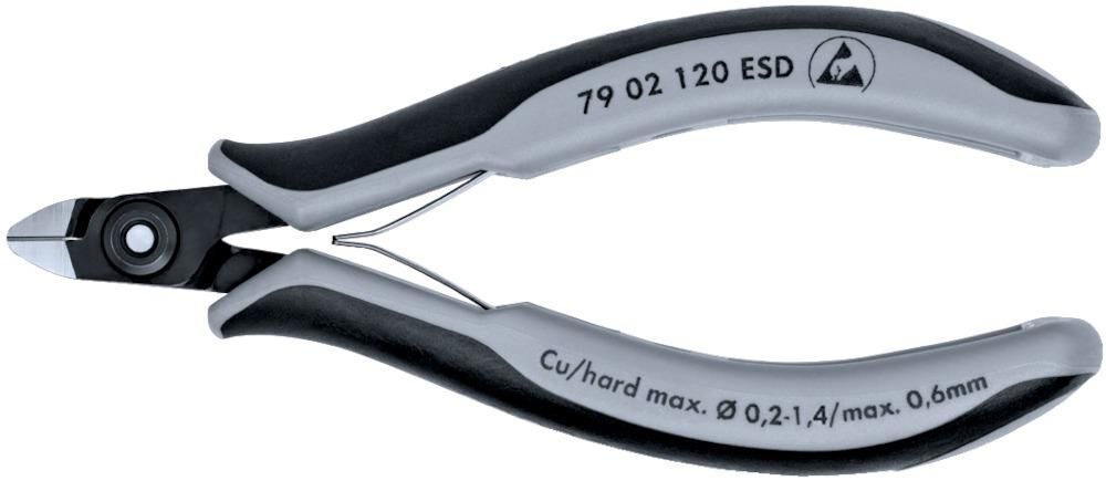 Knipex Präz. Seitenschneider 120mm Nr.7902 ESD Produktbild Knipex Präz. Seitenschneider 120mm Nr.7902 ESD