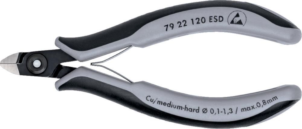Knipex Präz. Seitenschneider 120mm Nr.7922 ESD Produktbild Knipex Präz. Seitenschneider 120mm Nr.7922 ESD