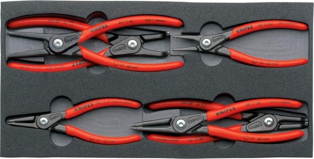 Knipex Präzisions Sicherungsringzangeset 6 tlg. SRZ Produktbild Knipex Präzisions Sicherungsringzangeset 6 tlg. SRZ