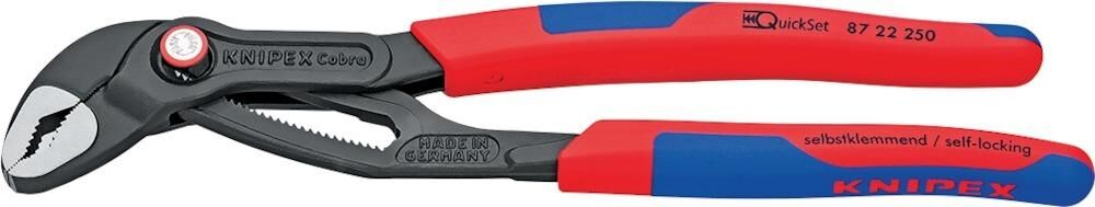 Knipex Wapuzange Cobra QuickSet 250mm 2K 8722250 Produktbild Knipex Wapuzange Cobra QuickSet 250mm 2K 8722250