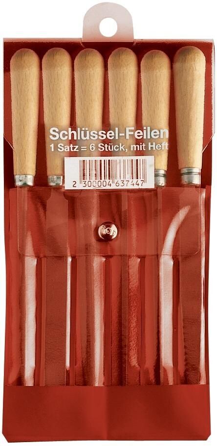 Fortis Schlüsselfeilen-Satz 100mm H2 Tasche Produktbild Fortis Schlüsselfeilen-Satz 100mm H2 Tasche