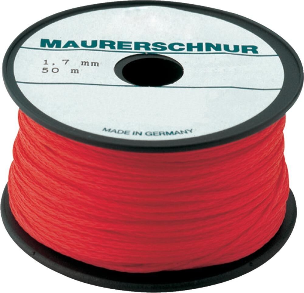 Overmann Maurerschnur PE 1,7mm 100m rot Produktbild Overmann Maurerschnur PE 1,7mm 100m rot