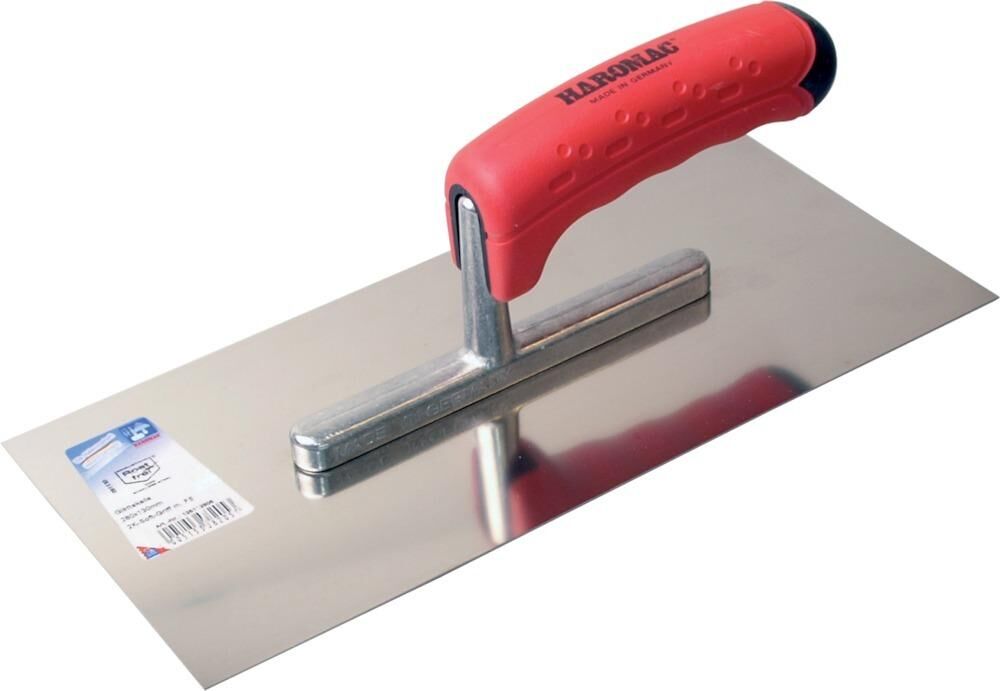 Haromac Glättekelle m. Soft-Griffohne Zahnung, rostfrei Produktbild Haromac Glättekelle m. Soft-Griffohne Zahnung, rostfrei