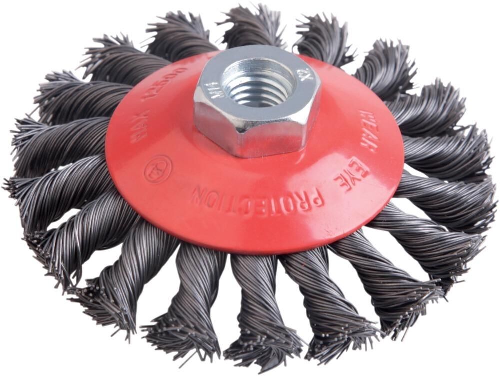 Fortis Kegelbürste Edelstahl 100mm gezopft Produktbild Fortis Kegelbürste Edelstahl 100mm gezopft