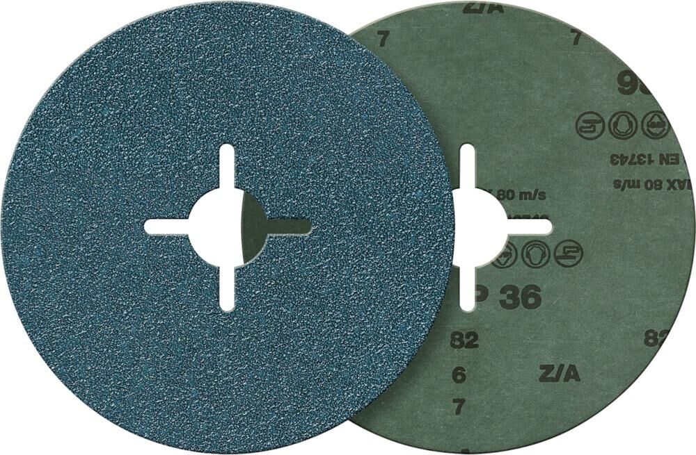 Fortis Fiberschleifscheibe Zir.Kor.115mm K120 Produktbild Fortis Fiberschleifscheibe Zir.Kor.115mm K120