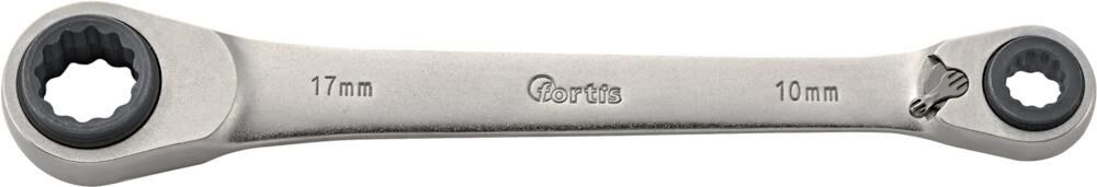 Fortis Quadro-Ratschenschlüssel 10x13/17x19mm Produktbild Fortis Quadro-Ratschenschlüssel 10x13/17x19mm