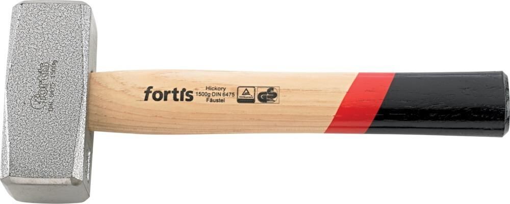 Fortis Fäustel DIN6475 1000g Hickory Produktbild Fortis Fäustel DIN6475 1000g Hickory
