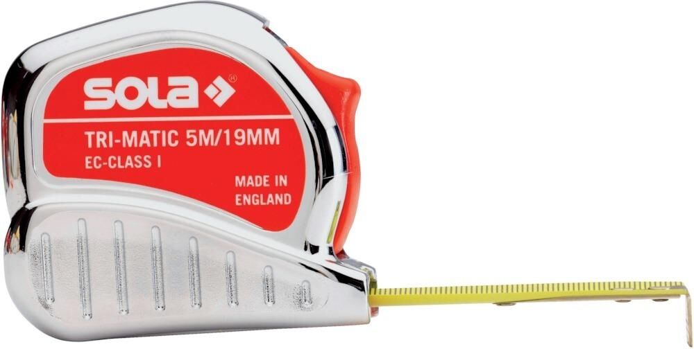 Sola Taschenbandmaß Tri Matic 19mm Produktbild Sola Taschenbandmaß Tri Matic 19mm