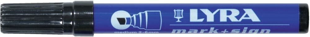 Lyra Filzschreiber blau 1112-6mm Keilspitze Produktbild Lyra Filzschreiber blau 1112-6mm Keilspitze bild 2