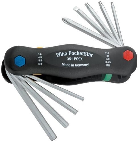 Wiha Klapphalter gemischt 9-tlg. PocketStar Produktbild Wiha Klapphalter gemischt 9-tlg. PocketStar