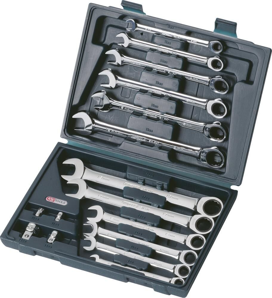 KS Tools Ratschenschlüssel-Satz 16-tlg. 8-19mm gerade Produktbild KS Tools Ratschenschlüssel-Satz 16-tlg. 8-19mm gerade