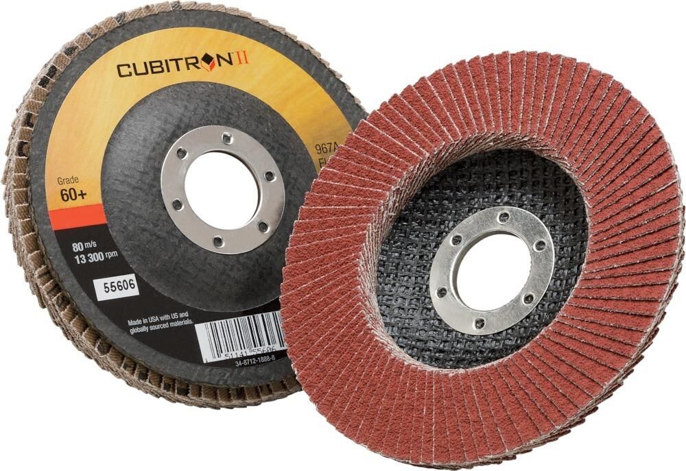3M Fächerschleifscheibe 967A 115mm K 80 gew. Produktbild 3M Fächerschleifscheibe 967A 115mm K 80 gew.