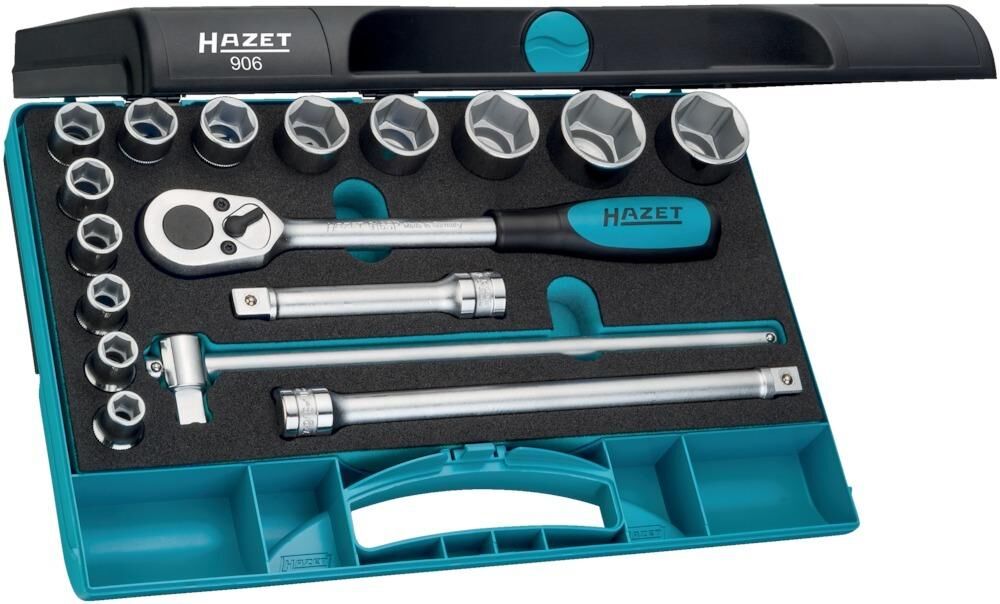Hazet Steckschlüsselgarnitur 1/2" 17tlg. 906 Produktbild Hazet Steckschlüsselgarnitur 1/2" 17tlg. 906