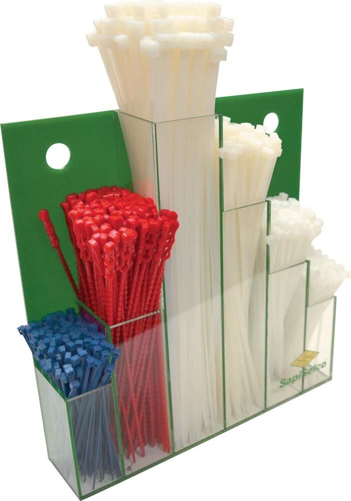 Sapi Selco Kabelbinder-Set Nylon 600tlg. Wanddispay Produktbild Sapi Selco Kabelbinder-Set Nylon 600tlg. Wanddispay