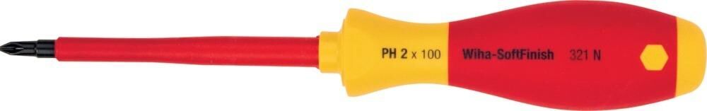 Wiha Kreuzschlitz Schraubendreher 321N VDE PH2x100mm Produktbild Wiha Kreuzschlitz Schraubendreher 321N VDE PH2x100mm