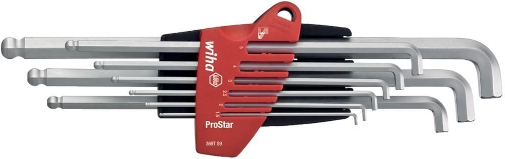 Wiha Winkelschraubendreher-Satz 1,5-10mm Kugelkopf Produktbild Wiha Winkelschraubendreher-Satz 1,5-10mm Kugelkopf