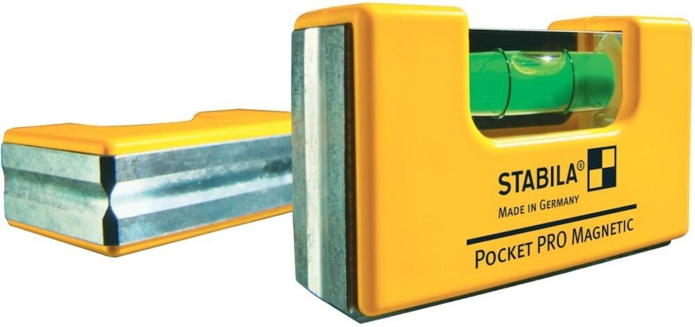 Stabila Mini-Wasserwaage Pocket ProMagnetic 7cm SB Produktbild Stabila Mini-Wasserwaage Pocket ProMagnetic 7cm SB