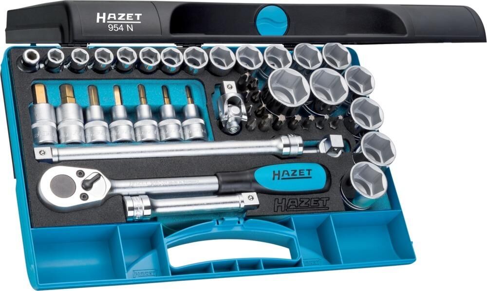 Hazet Steckschlüsselgarnitur 1/2" 44tlg. 954N Produktbild Hazet Steckschlüsselgarnitur 1/2" 44tlg. 954N