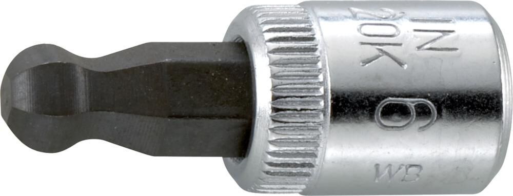 Gedore Schraubendreher-Einsatz 1/4"4 x28mm innen-6kt.Kugelkopf Produktbild Gedore Schraubendreher-Einsatz 1/4"4 x28mm innen-6kt.Kugelkopf