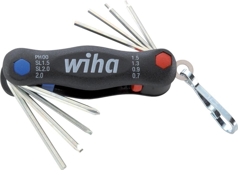 Wiha Klapphalter Mini-PocketStar 8-tlg. kombiniert Produktbild Wiha Klapphalter Mini-PocketStar 8-tlg. kombiniert