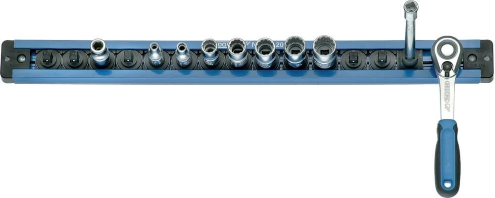 Gedore Steckleiste 480mm für 14St. 3/8"-Einsätze Gedore Steckleiste 480mm für 14St. 3/8"-Einsätze