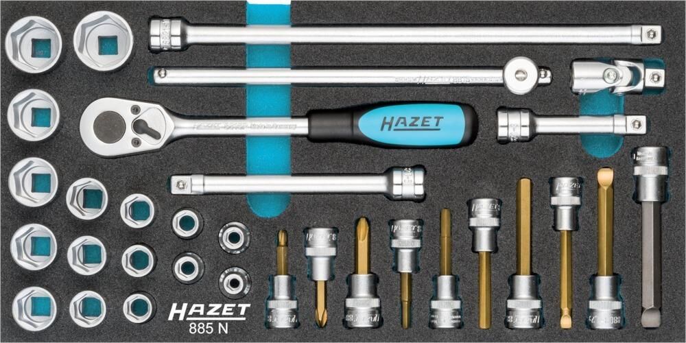 Hazet Steckschlüsselgarnitur 3/8" 32tlg. 885N Hazet Steckschlüsselgarnitur 3/8" 32tlg. 885N
