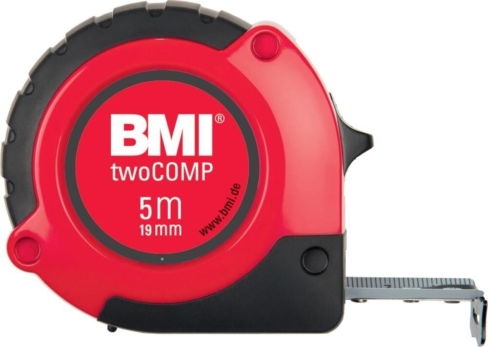 BMI Taschenbandmaß twoCOMP 5m x 19mm Produktbild BMI Taschenbandmaß twoCOMP 5m x 19mm