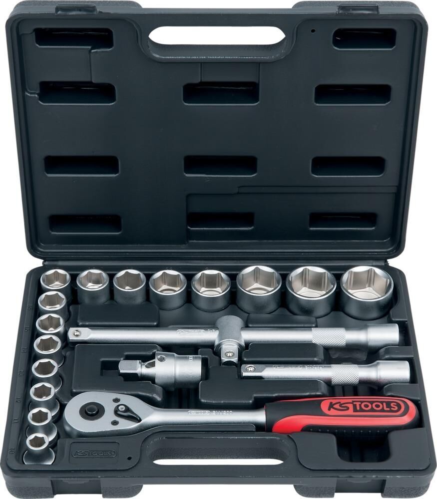 KS Tools Steckschlüsselgarnitur 1/2" 20tlg. Produktbild KS Tools Steckschlüsselgarnitur 1/2" 20tlg.