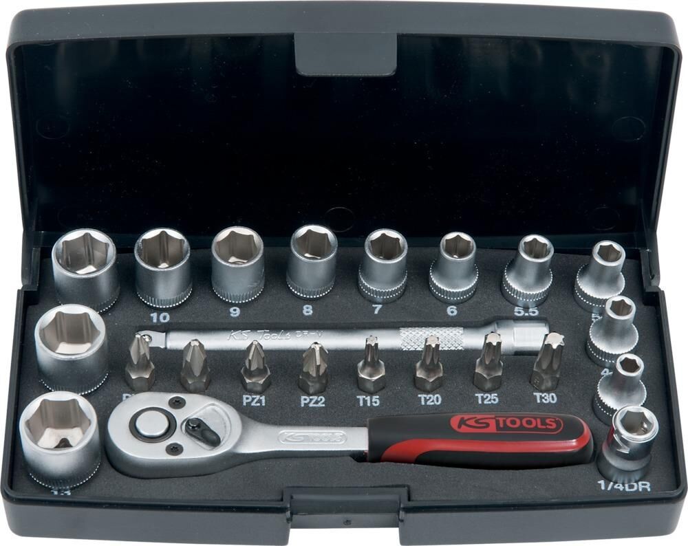 KS Tools Steckschlüsselgarnitur 1/4" 23-tlg. Produktbild KS Tools Steckschlüsselgarnitur 1/4" 23-tlg.