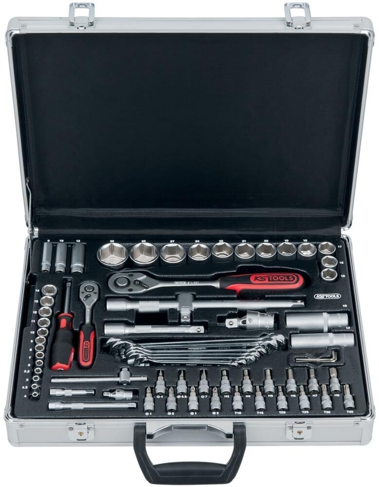 KS Tools Steckschlüssel-Koffer 1/4+1/2" 70tlg. Produktbild KS Tools Steckschlüssel-Koffer 1/4+1/2" 70tlg.