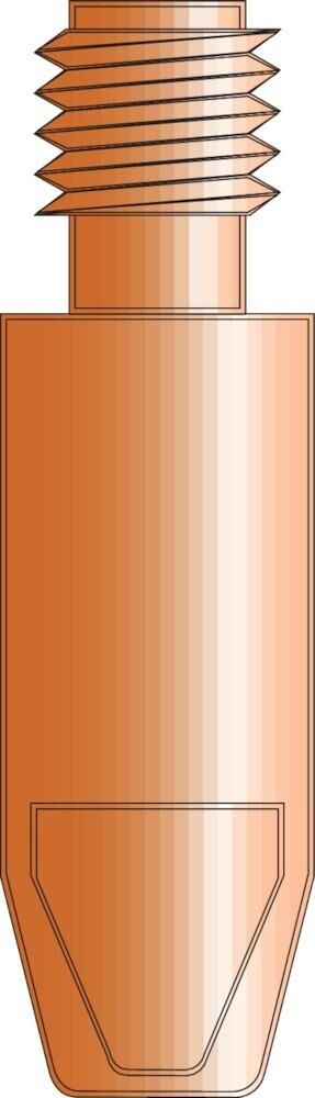 Stromdüse M6 1,2 mm - 28mm E-Cu Produktbild Stromdüse M6 1,2 mm - 28mm E-Cu