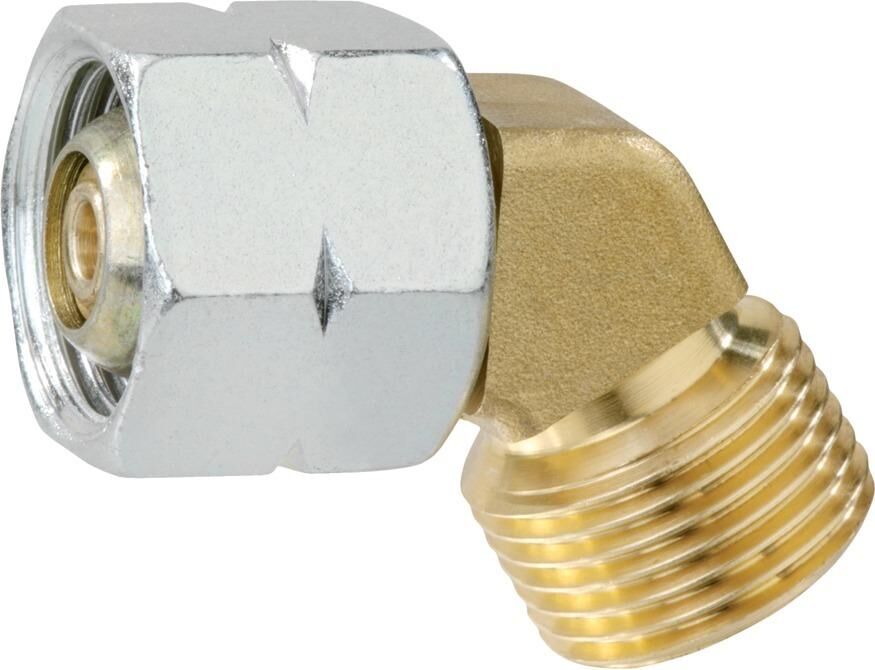 GOK Drehkupplung G 3/8 LH-ÜM x G 3/8 LH-KN Produktbild GOK Drehkupplung G 3/8 LH-ÜM x G 3/8 LH-KN