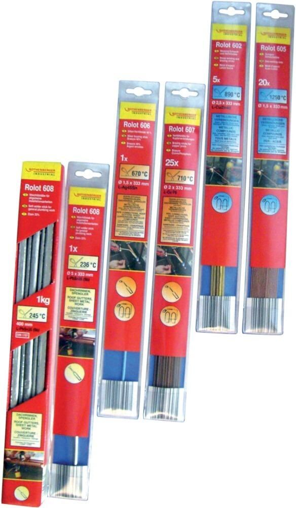 ROTHENBERGER Silberhartlot Rolot Nr.3.5609SB a 2 Stk Produktbild ROTHENBERGER Silberhartlot Rolot Nr.3.5609SB a 2 Stk