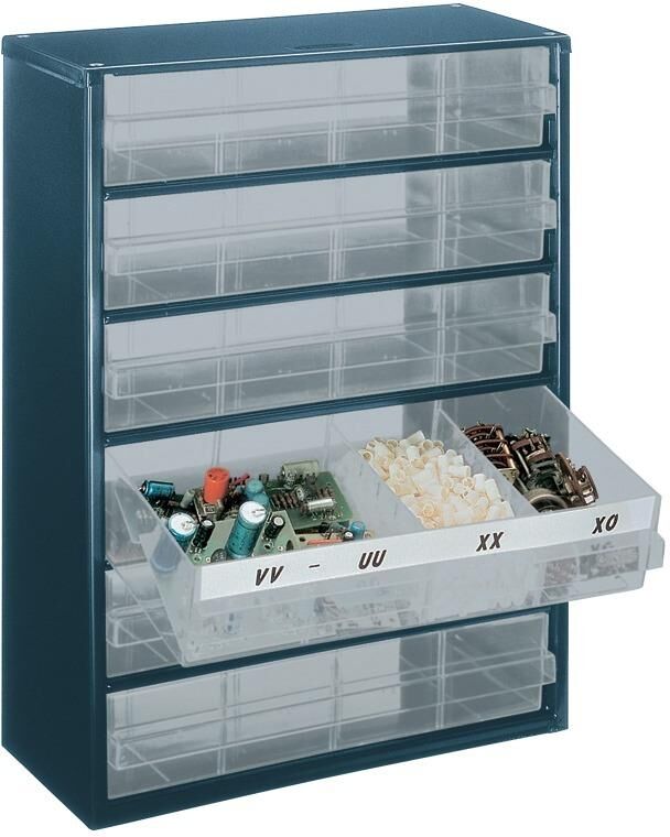 Raaco Schubl.-Magazin mit 6 Laden Typ 150-03 blau Raaco Schubl.-Magazin mit 6 Laden Typ 150-03 blau