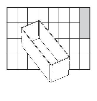 Raaco Facheinsatz A9-2 transparent H 47x B 39 x T 109 mm Produktbild Raaco Facheinsatz A9-2 transparent H 47x B 39 x T 109 mm