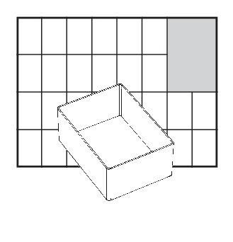Raaco Facheinsatz A7 einzeln 47x79x109 mm Produktbild Raaco Facheinsatz A7 einzeln 47x79x109 mm