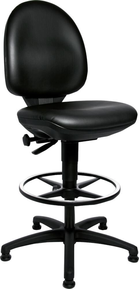 Topstar Arbeitsstuhl Tec 50 Fußring,Kunstleder,Gleiter Produktbild Topstar Arbeitsstuhl Tec 50 Fußring,Kunstleder,Gleiter
