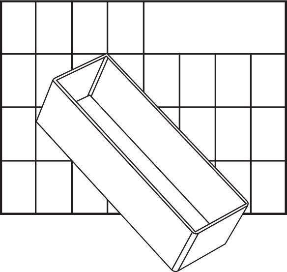 Raaco Facheinsatz A8-2 transparent H 47x B 55x T 157 mm Produktbild Raaco Facheinsatz A8-2 transparent H 47x B 55x T 157 mm