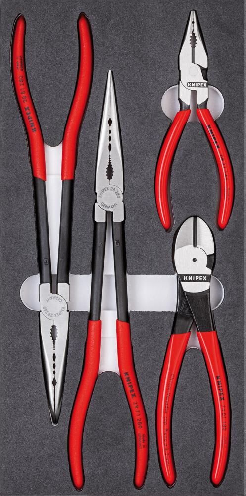 Knipex Zangen-Set KFZ 4tlg.Schaumeinlage Knipex Zangen-Set KFZ 4tlg.Schaumeinlage