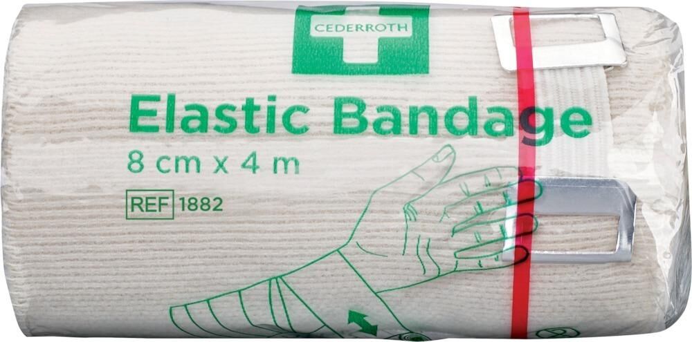 Cederroth  Bandage elastisch 8 cm x 4 m mit Clip Produktbild Cederroth  Bandage elastisch 8 cm x 4 m mit Clip